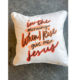 Little Birdie Give Me Jesus Piped Pillow