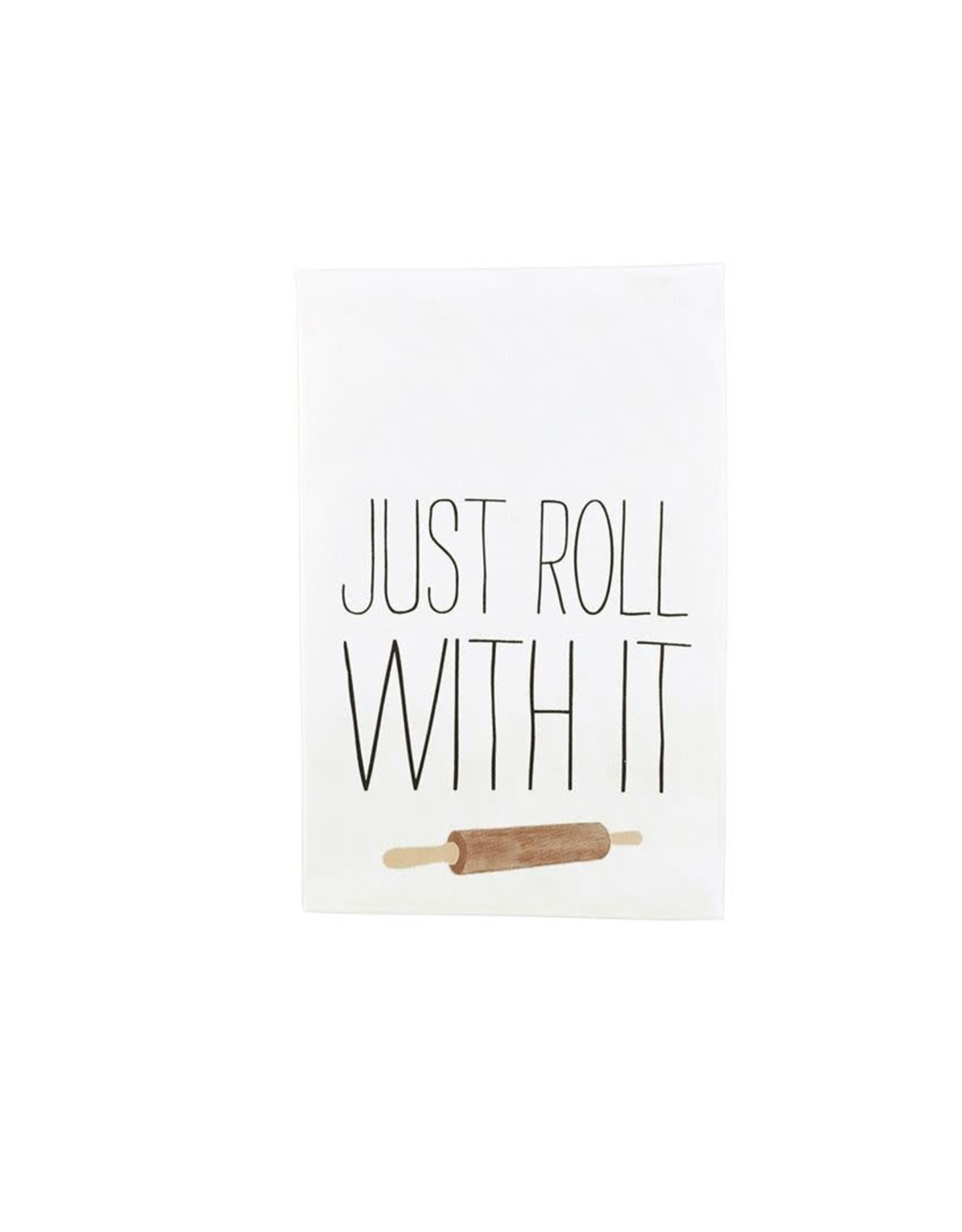 Mud Pie Just Roll Funny Cooking Towel
