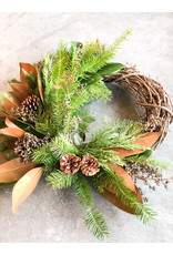 Charming 8" Willow Holiday Wreath