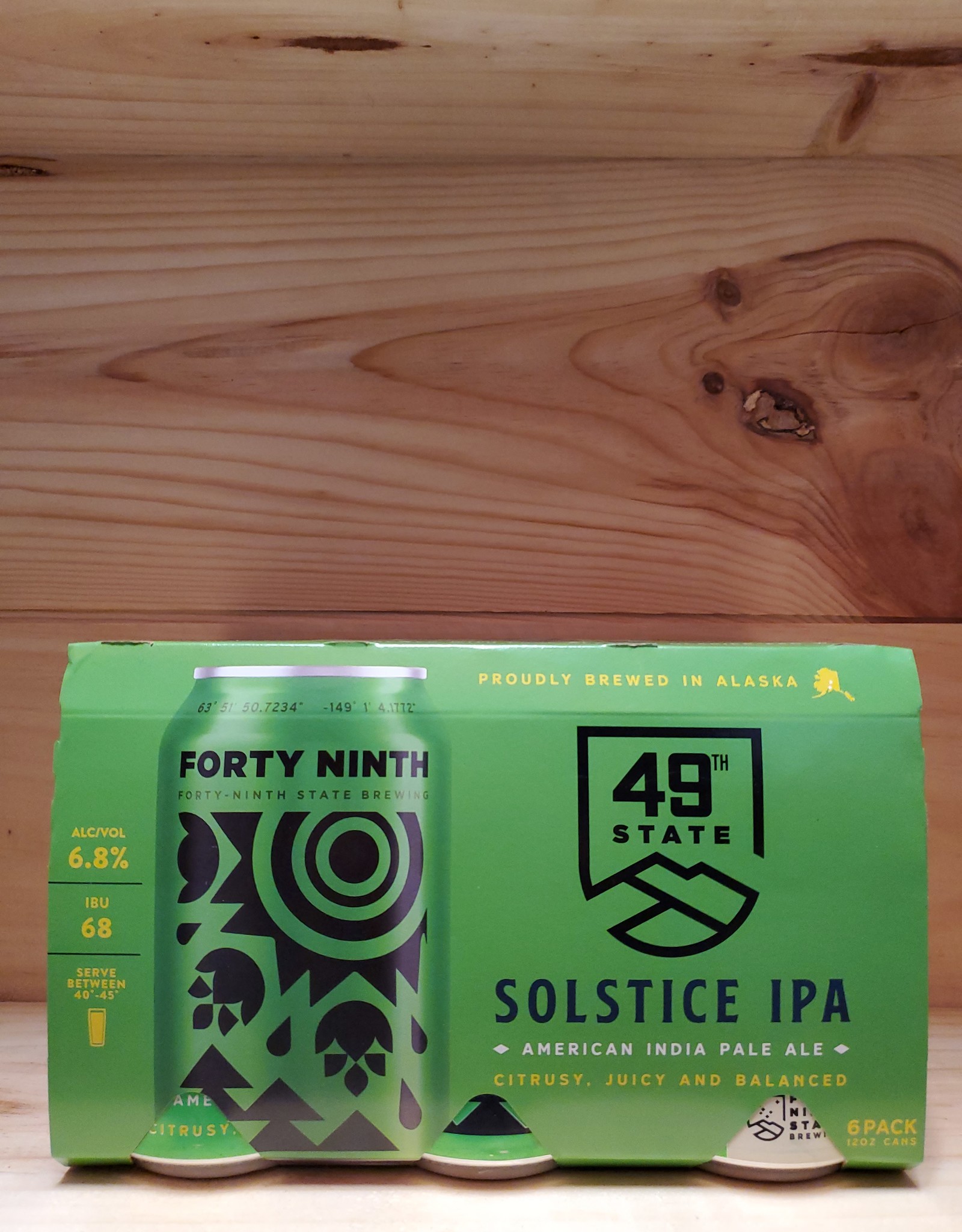 49th State Solstice IPA Cans 6-pack