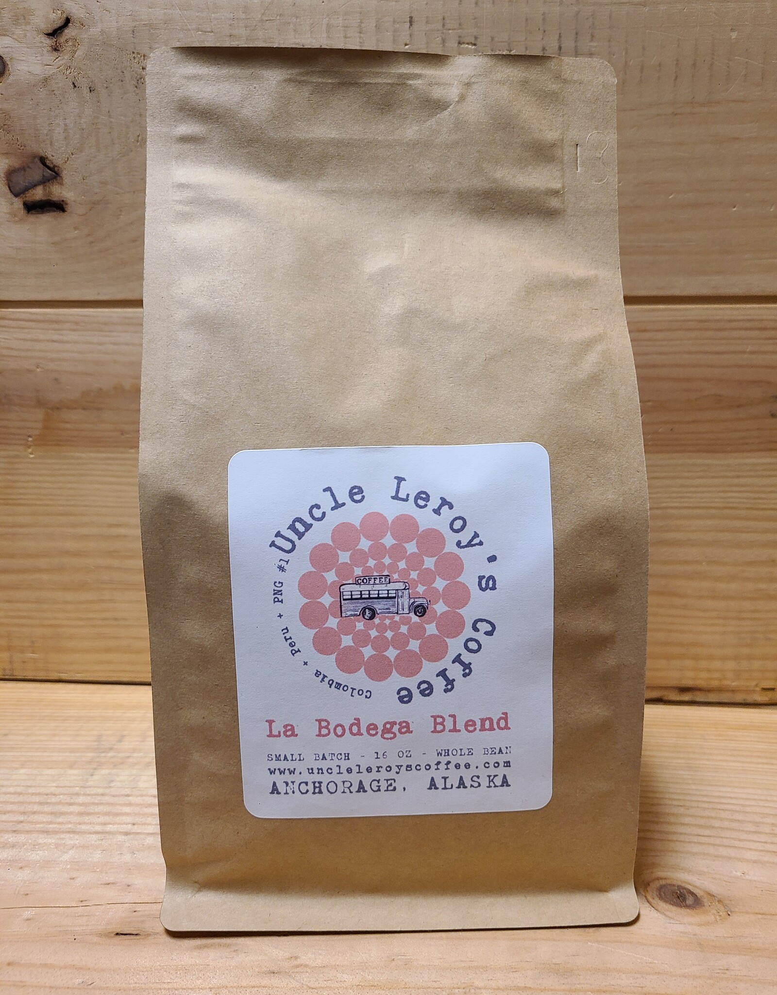 Uncle Leroy's La Bodega Blend Coffee - 16oz Whole Bean