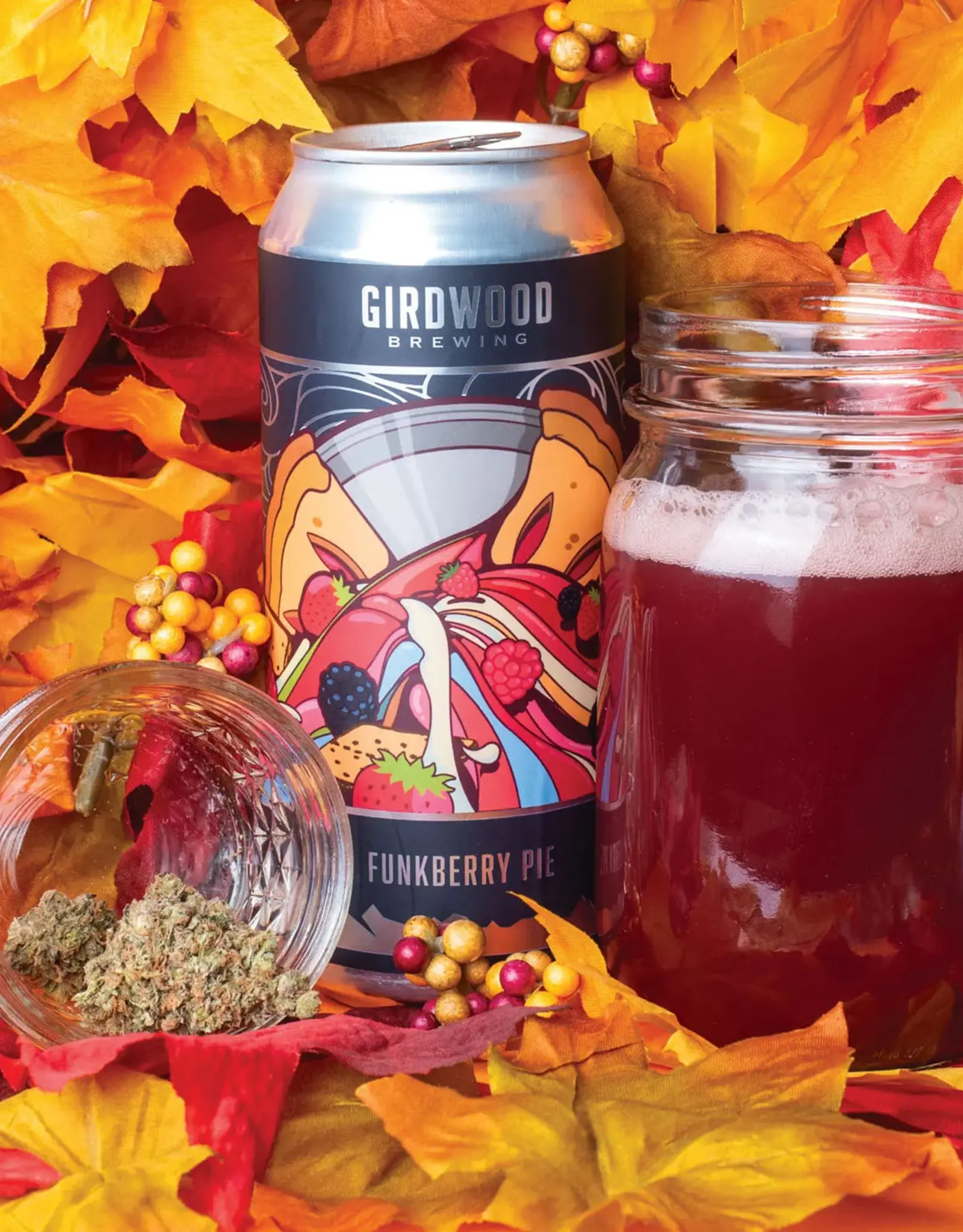Girdwood Brewing Funkberry Pie Pastry Sour Cans 4-pack