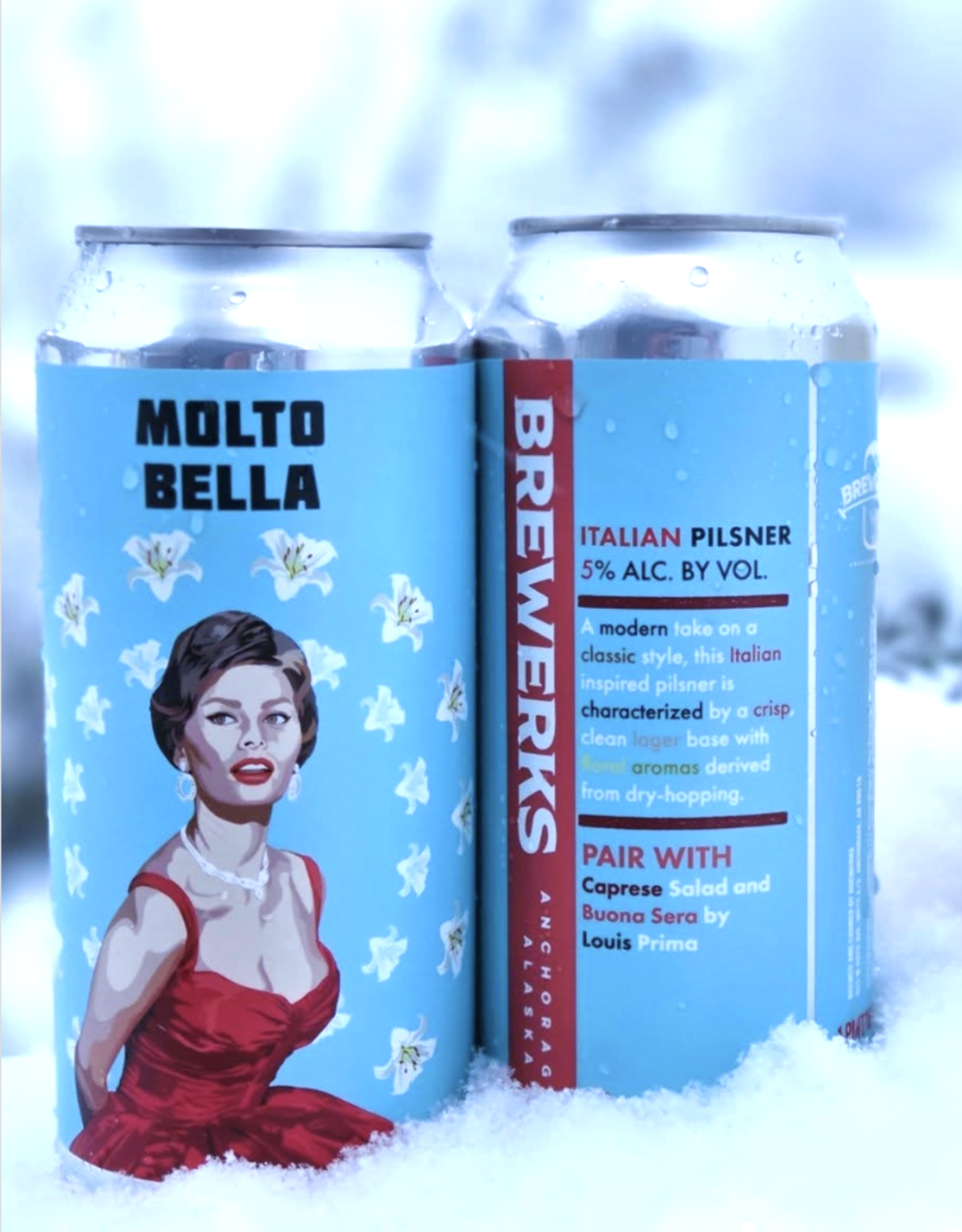 Brewerks Molto Bella Italian Pilsner Cans 4-pack