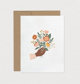 Mimosa Design Carte ensemencée- bouquet