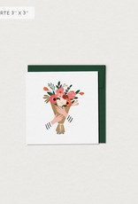 Mimosa Design Mini Carte de souhait- Bouquet Antoinette