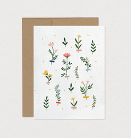 Mimosa Design Cartes de souhait des fêtes ensemencées- herbarium