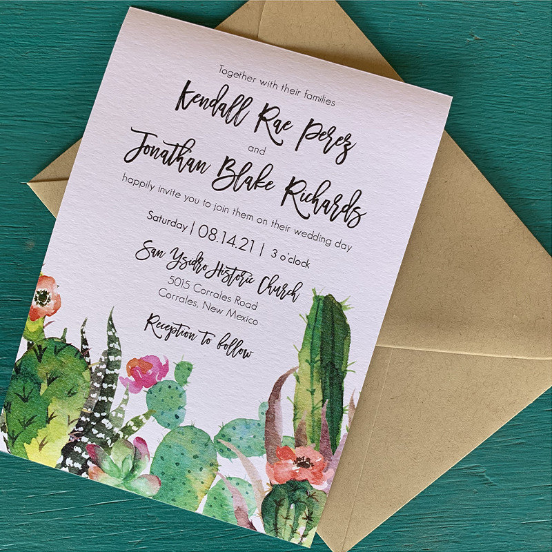 Kendall Cactus Invitation