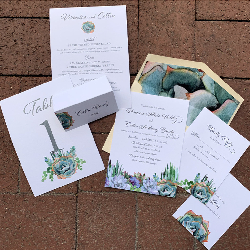 Succulence Wedding Invitation