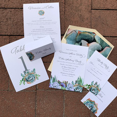 Succulence Wedding Invitation