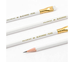 Blackwing Balanced 12 Pencils White (Pearl) - Pennysmiths Paper