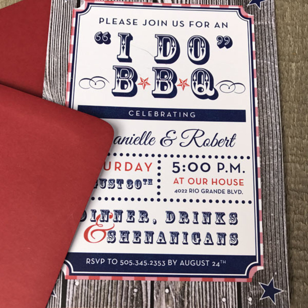 I Do BBQ Shower Invitation