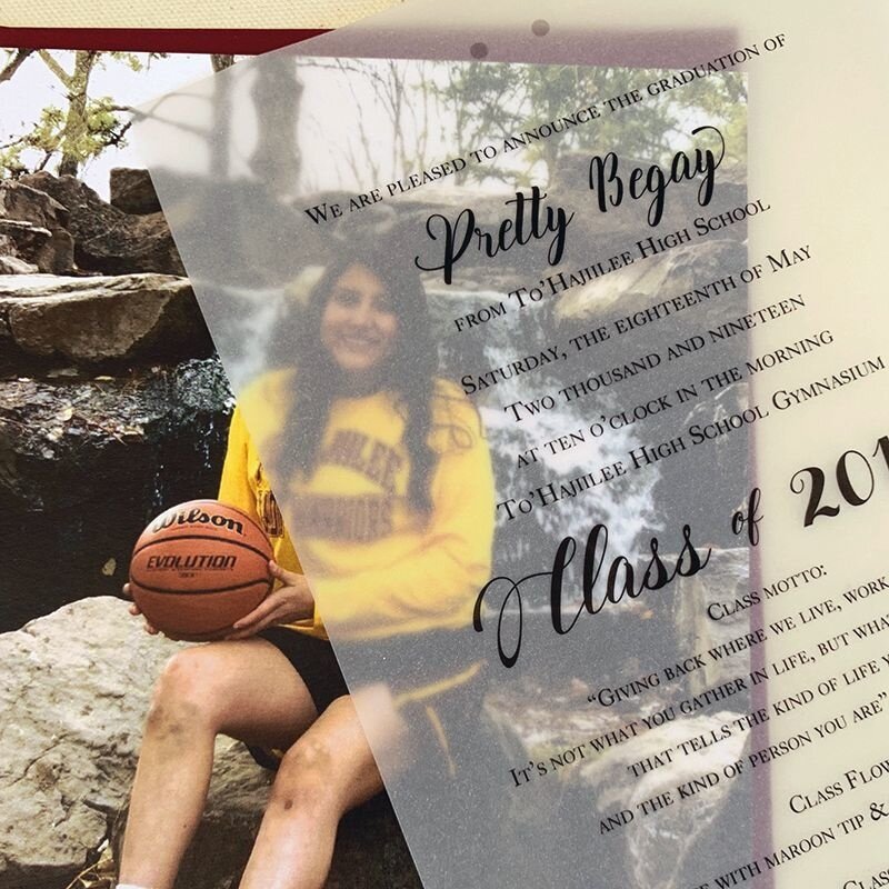 Vellum Overlay Graduation Invitation