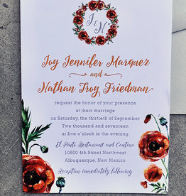 Poppy Perfect Invitation