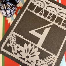 Paper Picado Table Number