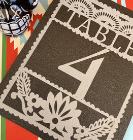Paper Picado Table Number