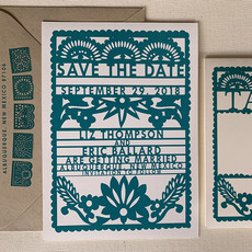 Papel Picado Save the Date