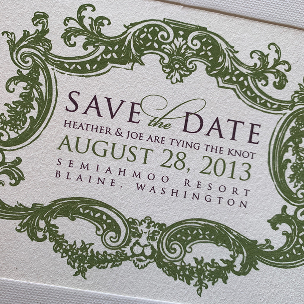 Romantic Border Save the Date