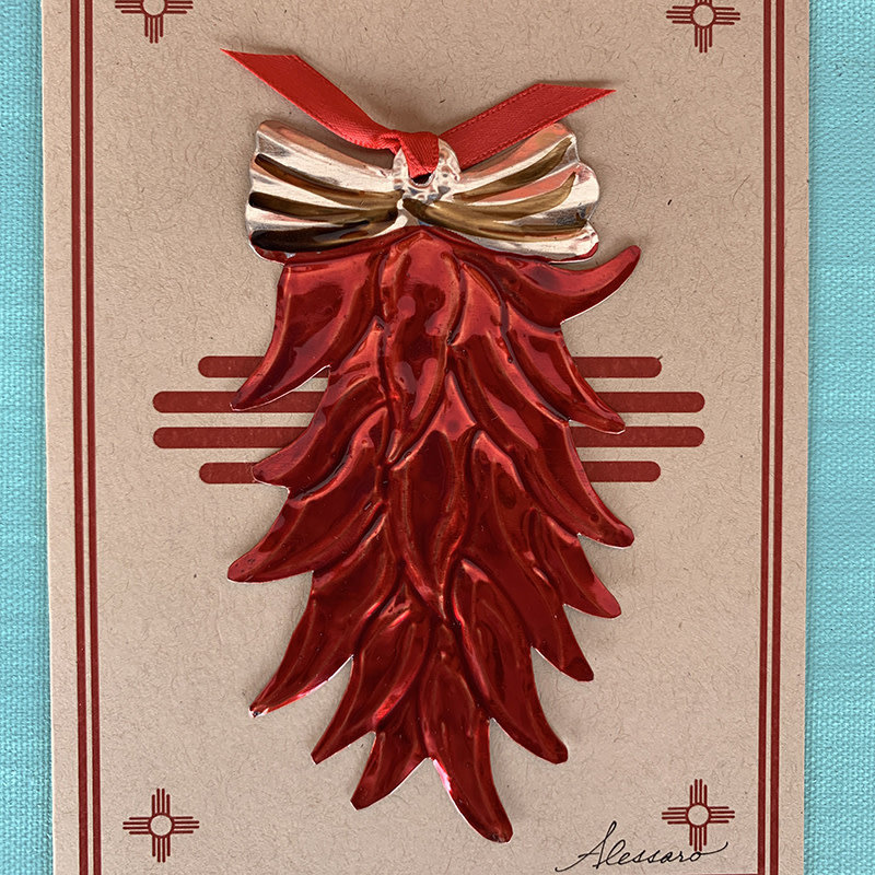 Chili Ristra Ornament Card