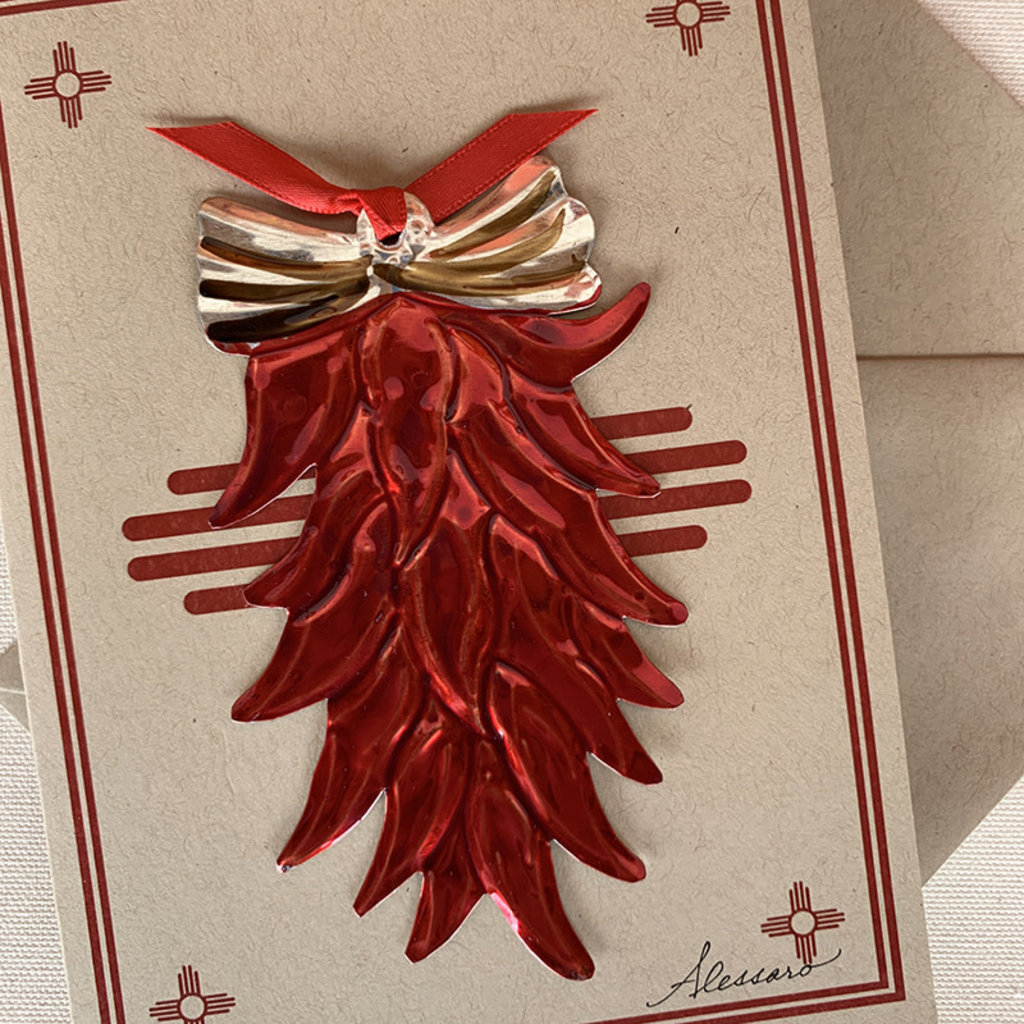 Chili Ristra Ornament Card