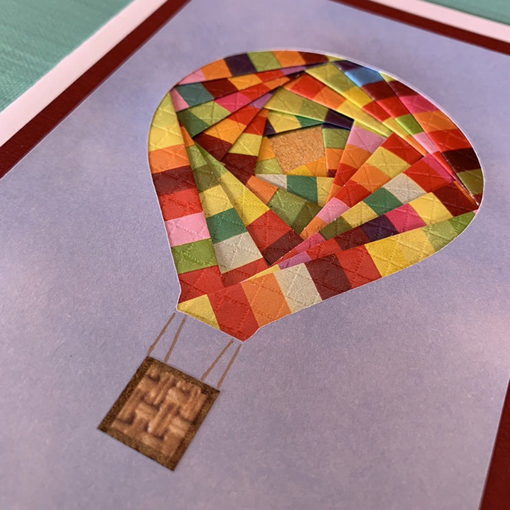 Hot Air Balloon Paper Fold Card