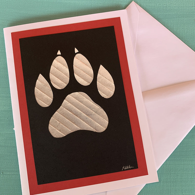 Lobo Paw Card