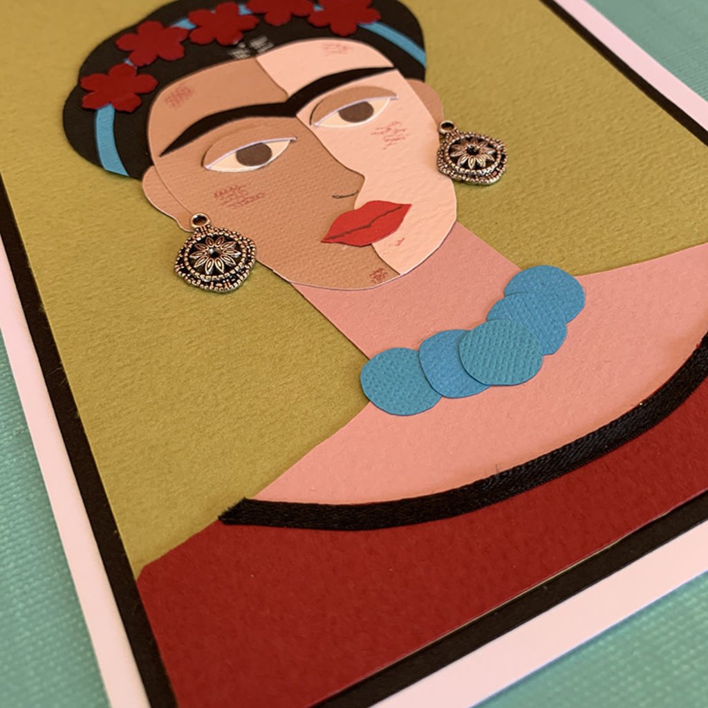 Frida Kahlo Collage Card