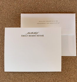 From the Desk Letterpress  Card set of 25