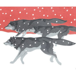 Lobos in Snow Holiday Boxed Cards