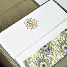 PETITE OLIVE SILK STATIONERY BOX