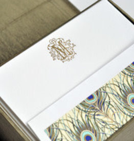 PETITE OLIVE SILK STATIONERY BOX