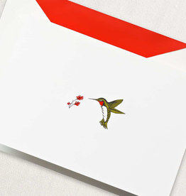 Crane Stationery Hummingbird Engraved  Note Crane
