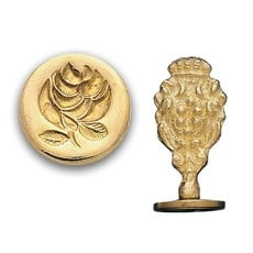 Rose Brass Wax Seal Stamp