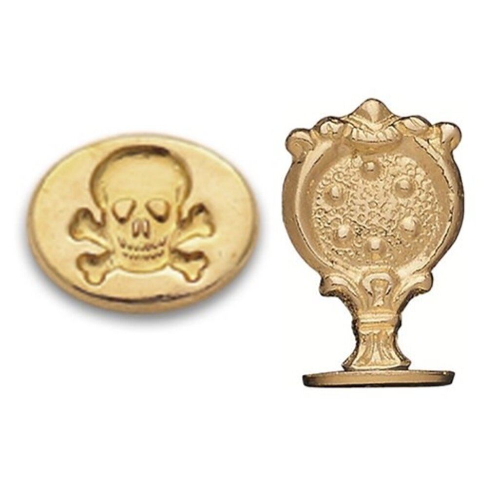 Skull & Crossbones Brass Wax Seal Stamp
