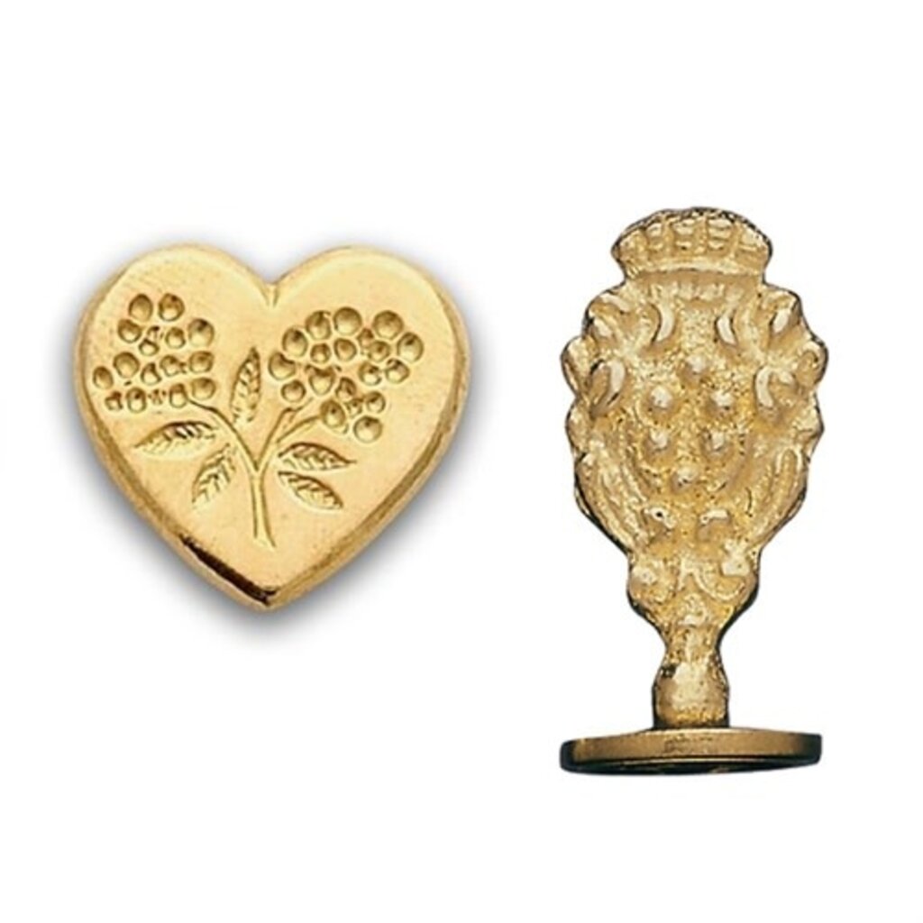 Heart Shaped Brass Wax Seal Stamp