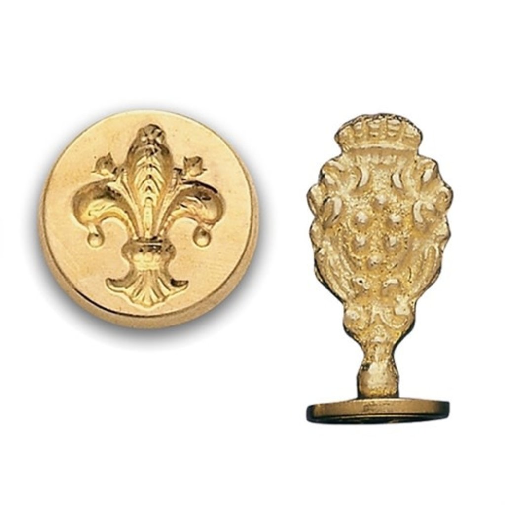Fleur de Lis Brass Wax Seal Stamp
