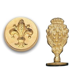 Fleur de Lis Brass Wax Seal Stamp