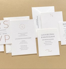 Lucia + Navin Custom Invitation Suite