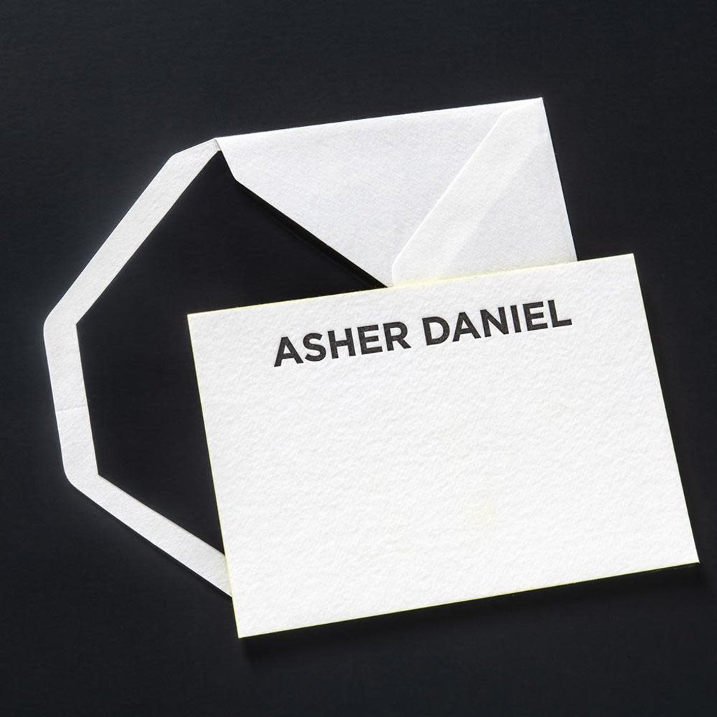 Asher Letterpress Correspondence Cards