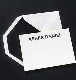 Asher Letterpress Correspondence Cards