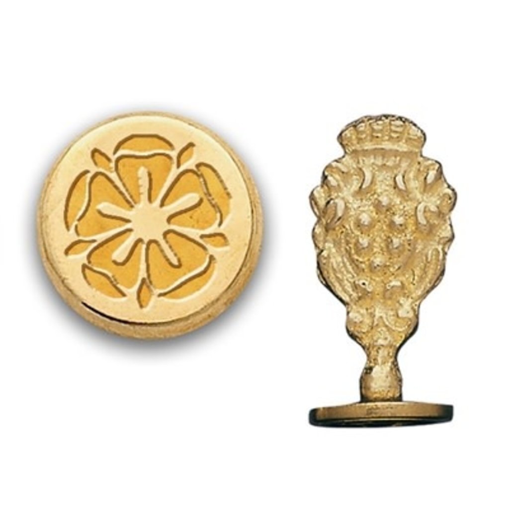 Flower Tudor Rose Brass Wax Seal Stamp