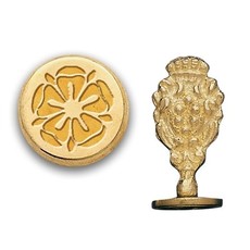 Flower Tudor Rose Brass Wax Seal Stamp