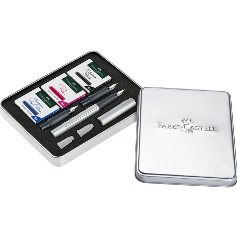 Faber-Castell Silver Calligraphy Set