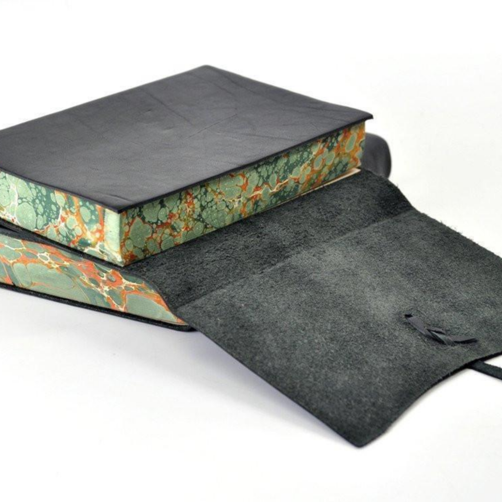 Roma Lussa Black Leather Notebook