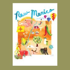 Shape of New Mexico Boxed Cards