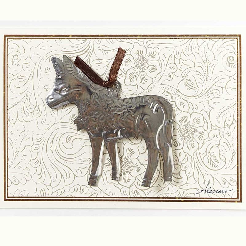 Donkey Ornament Card