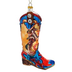 Large Western Boot Ornament