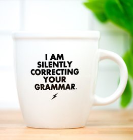 SILENTLY CORRECTING YOUR GRAMMAR Mug