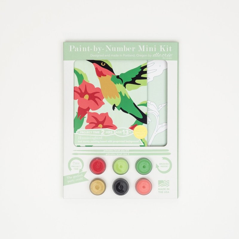 Hummingbird Paint by Number Kit Mini