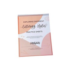 Modern Calligraphy Lettering Styles Practice Workbook