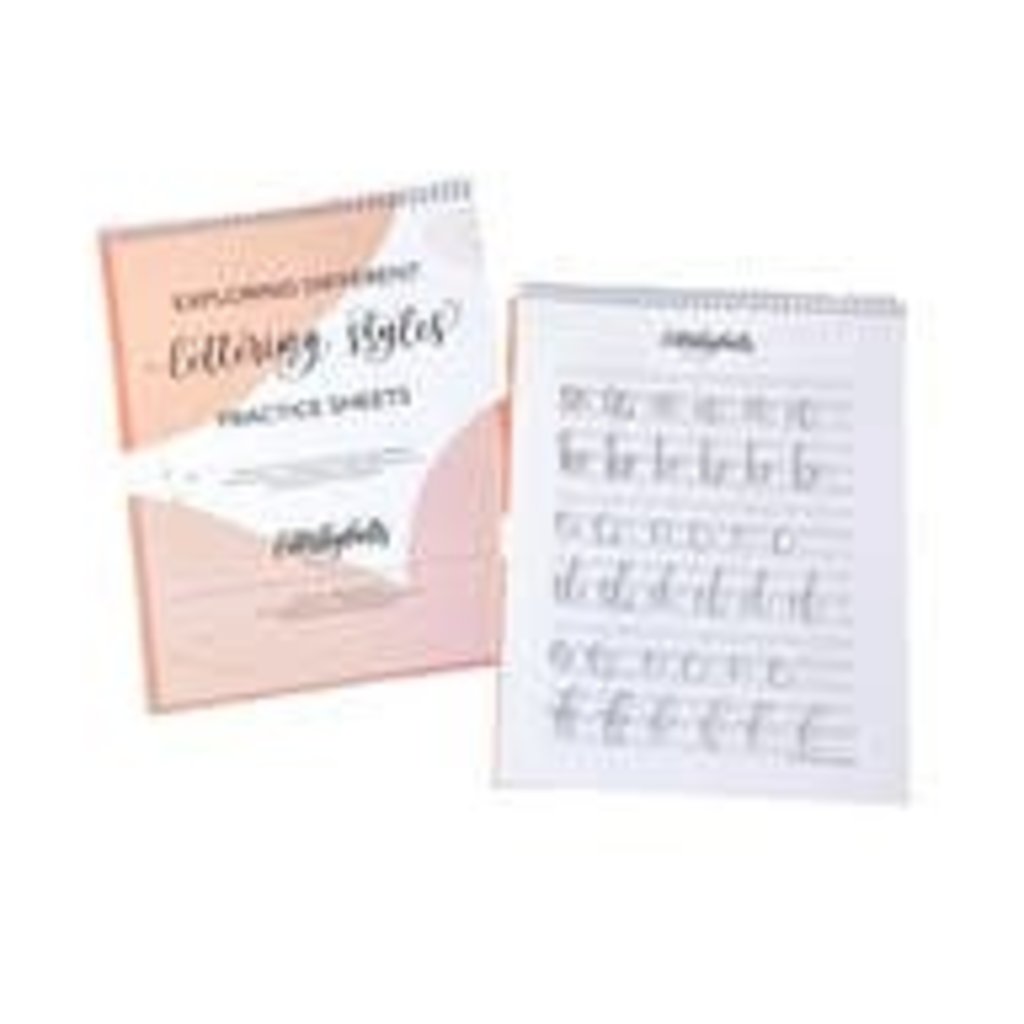 Modern Calligraphy Lettering Styles Practice Workbook